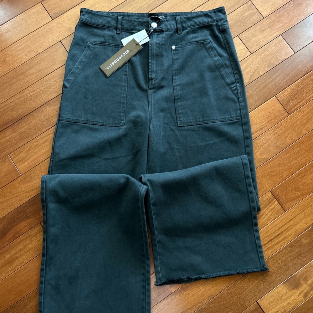 Elevenparis gray wide leg jeans size 30New with tag - Picture 2 of 12